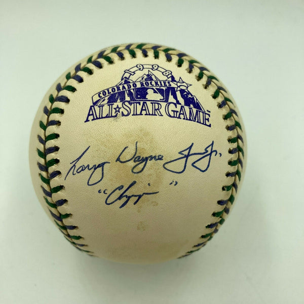 Chipper "Larry Wayne" Jones Full Name Signed 1998 All Star Game Baseball JSA COA