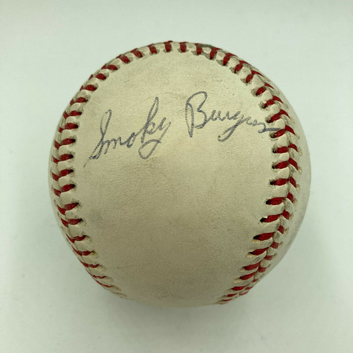 Smoky Burgess Signed Autographed Vintage Baseball JSA COA