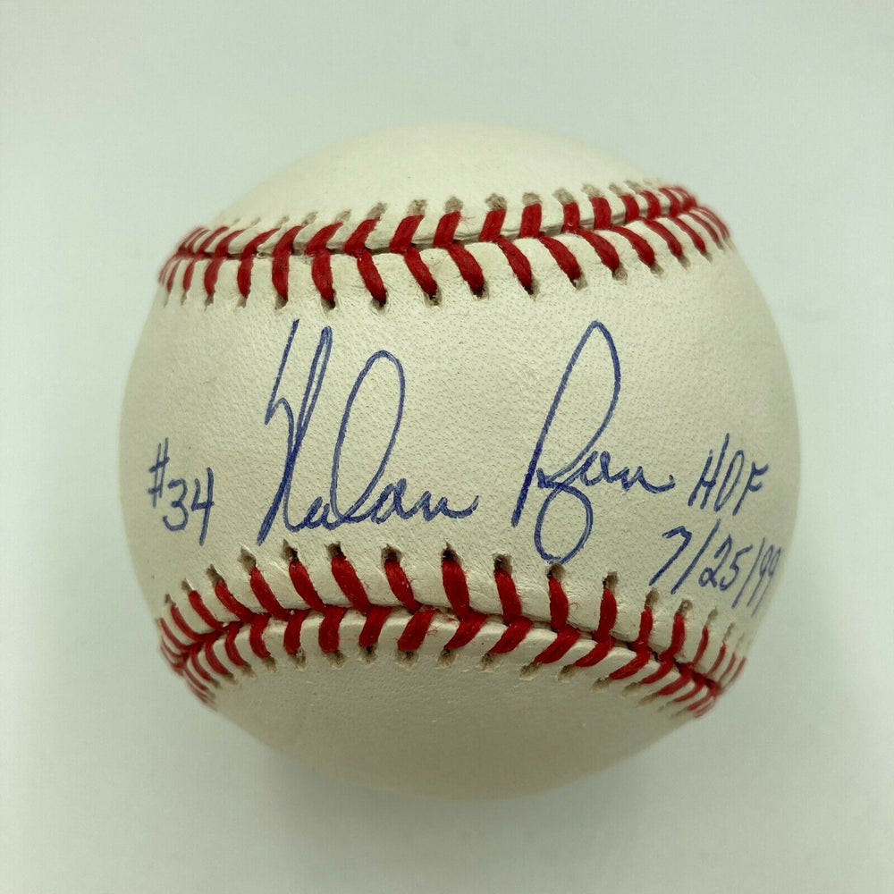 Mint Nolan Ryan Hall Of Fame 7-25-1999 Signed American League Baseball JSA COA