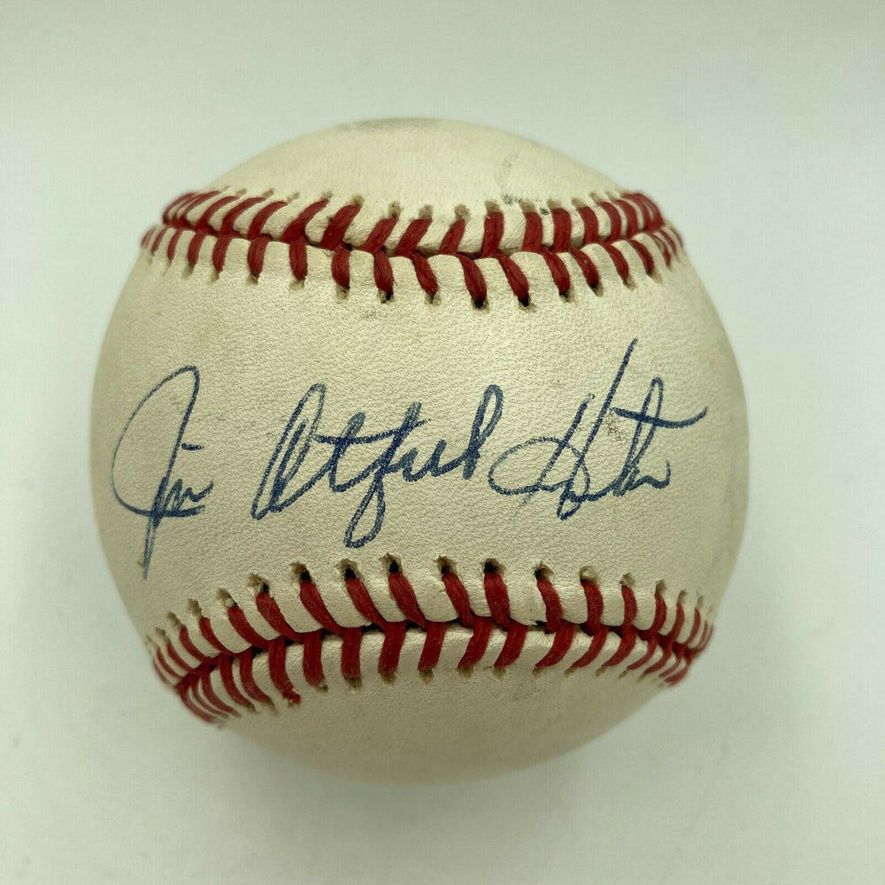 Jim Catfish Hunter Signed Autographed Official League Baseball JSA COA