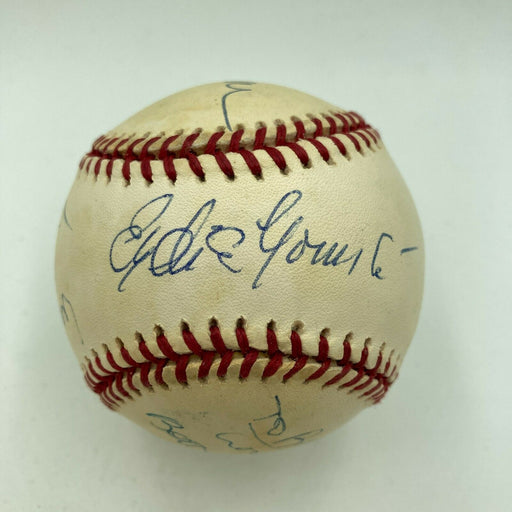 Steve Lawrence Eydie Gorme Merv Griffin Betty Buckley Signed Baseball JSA COA