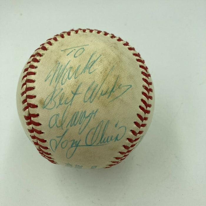 Tony Oliva Signed Autographed Vintage 1970's Baseball With JSA COA