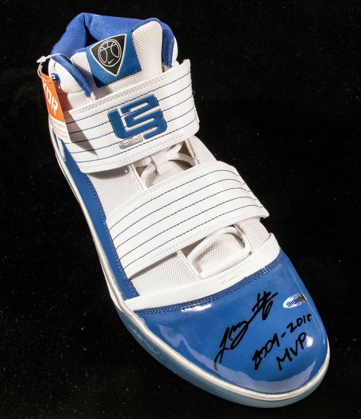 Lebron James "2009-2010 MVP" Signed Nike Zoom Game Model Sneaker Shoe UDA COA