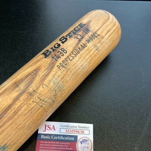 Joe Mauer Signed Minnesota Twins Game Used Baseball Bat JSA COA
