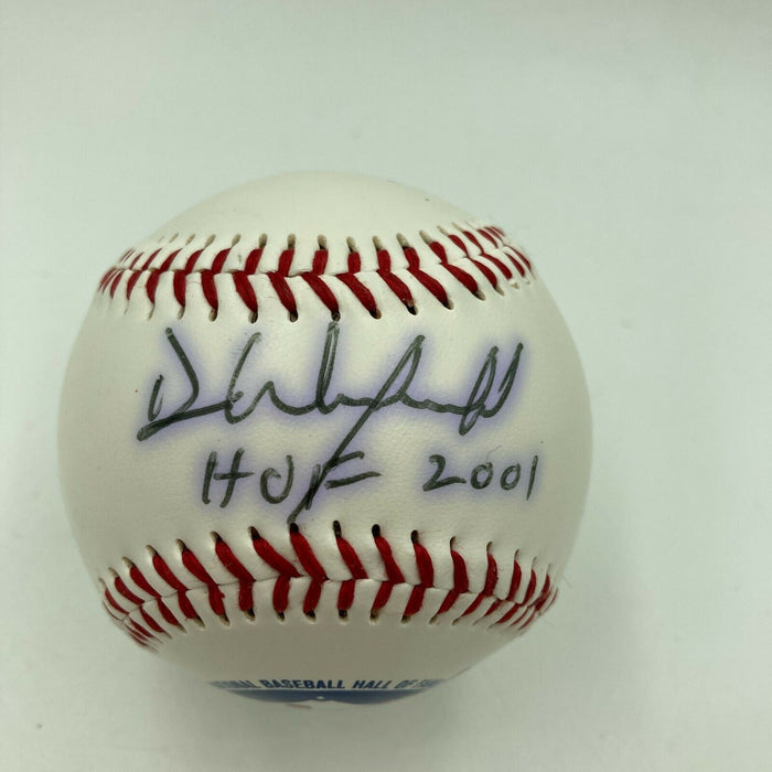 Dave Winfield HOF 2001 Signed Hall Of Fame Induction Baseball JSA COA