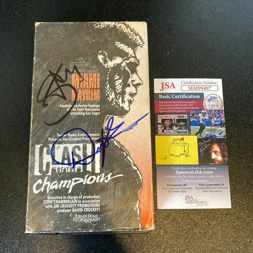 Sting & Dusty Rhodes Signed WCW 1996 VHS Movie JSA COA