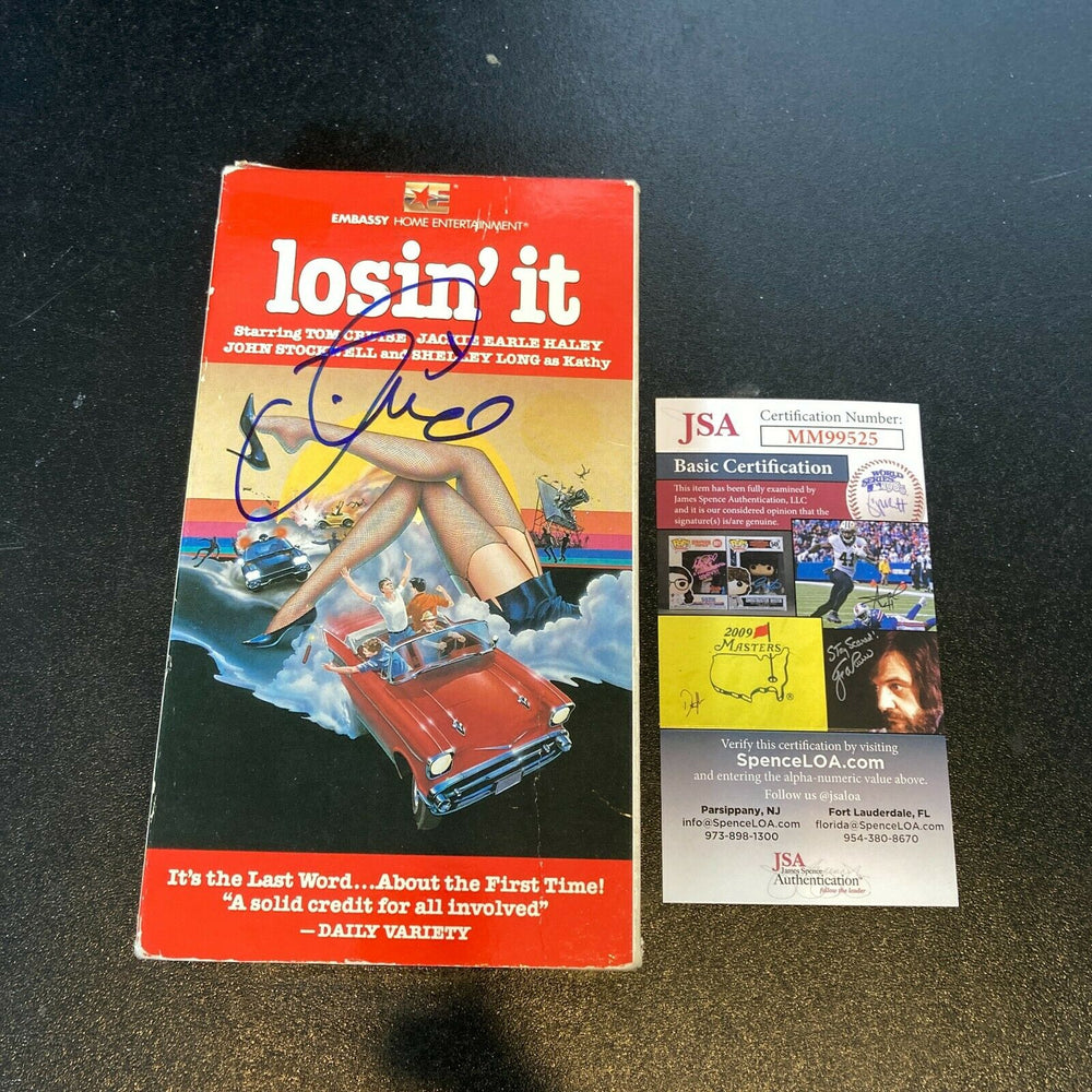 Tom Cruise Signed Autographed "Losin' It" Vintage VHS Movie With JSA COA