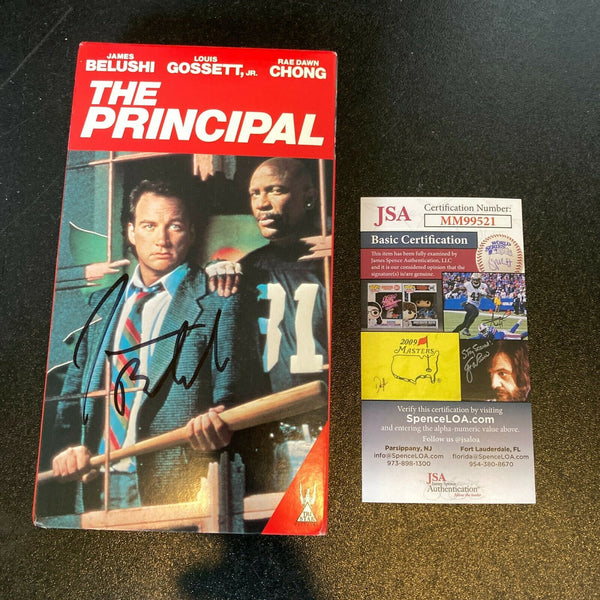 James Belushi Signed The Principal VHS Movie With JSA COA