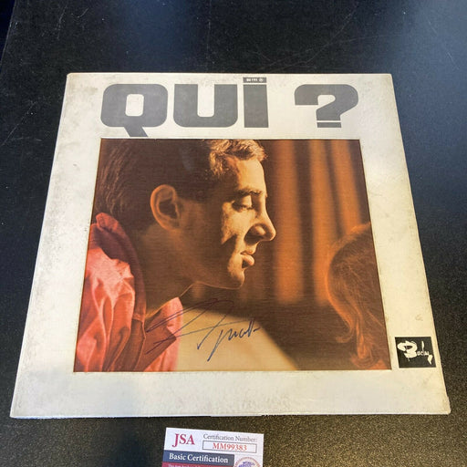 Charles Aznavour Signed Autographed Vintage LP Record Album JSA COA