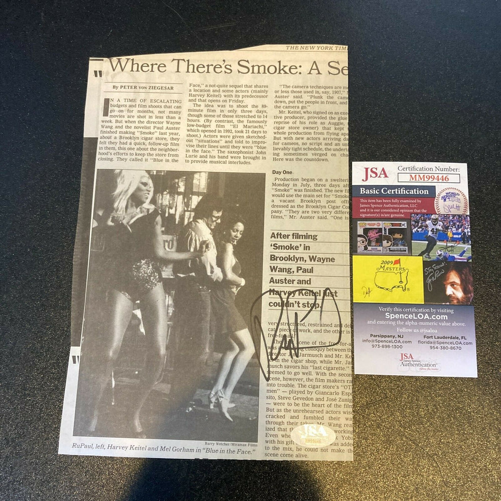 RuPaul Signed Autographed Newspaper Photo With JSA COA