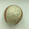 Moe Berg Goose Goslin Sam Rice Washington Senators Legends Signed Baseball PSA