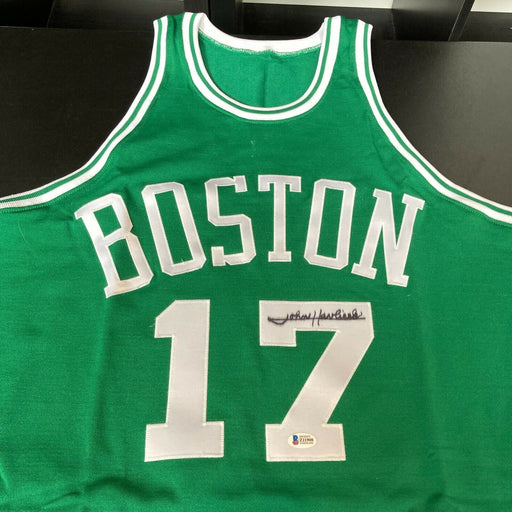 John Havlicek Signed Authentic 1962-63 Rookie Boston Celtics Jersey Beckett COA