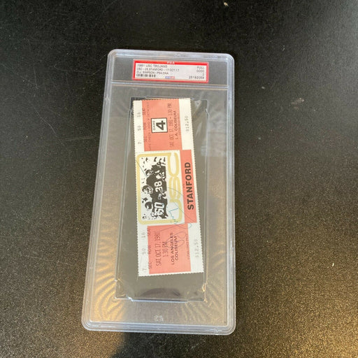 O.J. Simpson Signed USC Trojans Original Full Ticket PSA DNA COA