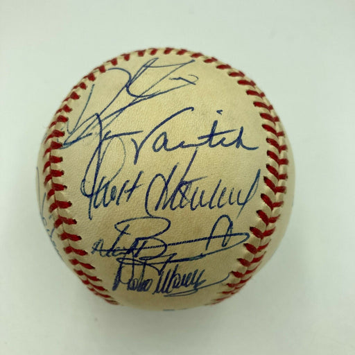 1998 Boston Red Sox Team Signed AL Baseball With Pedro Martinez JSA COA