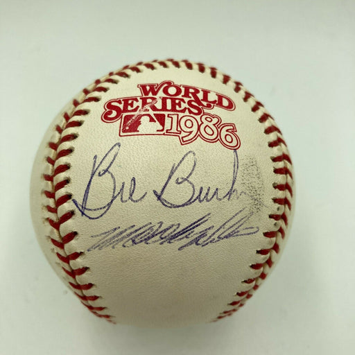 Bill Buckner Mookie Wilson Signed 1986 World Series Baseball Steiner & MLB Holo