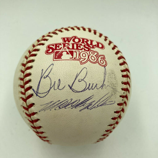 Bill Buckner Mookie Wilson Signed 1986 World Series Baseball Steiner & MLB Holo