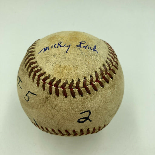 Mickey Lolich Signed Career Win No. 108 Final Out Game Used Baseball Beckett COA