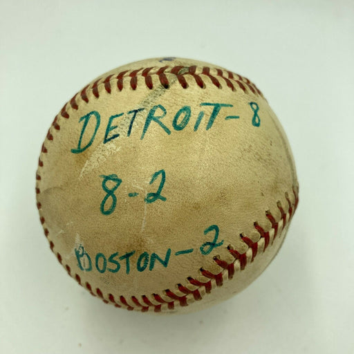 Mickey Lolich Signed Career Win No. 134 Final Out Game Used Baseball Beckett COA