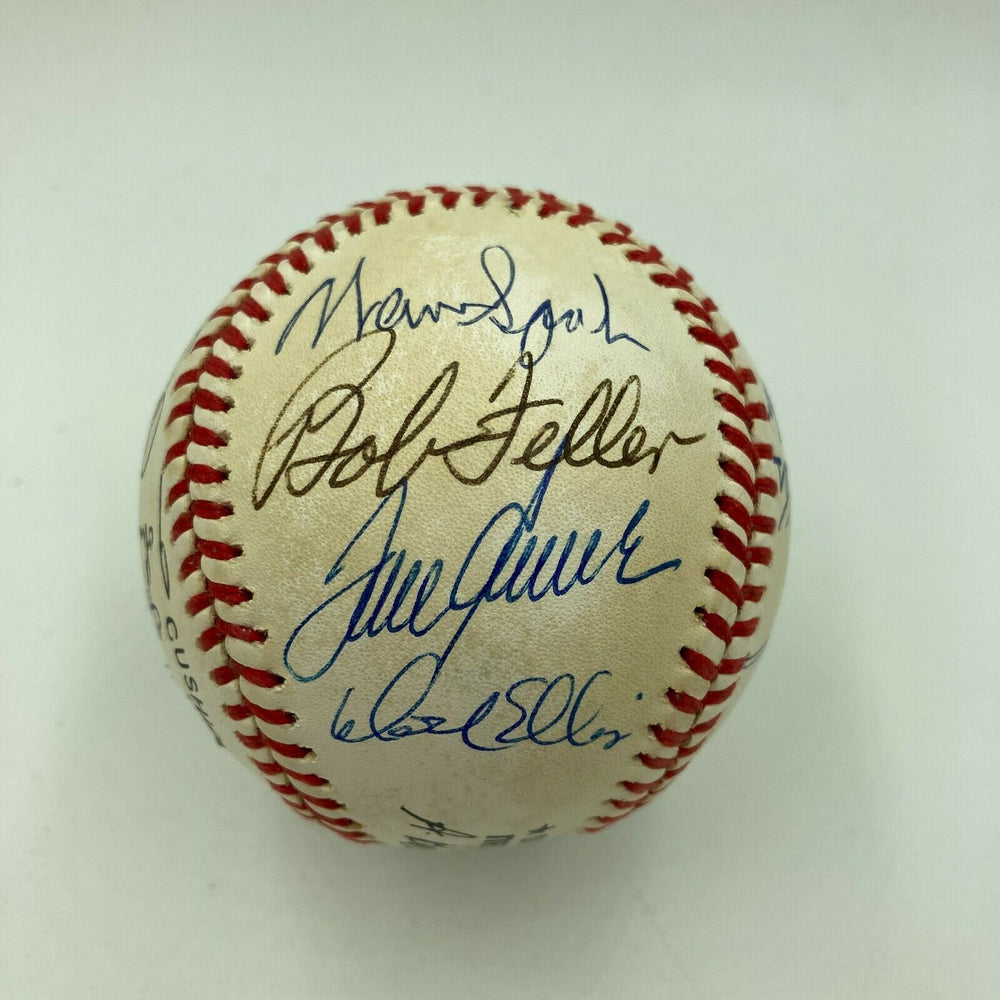 No Hitter Pitchers Signed Baseball 17 Sigs Tom Seaver Catfish Hunter JSA COA