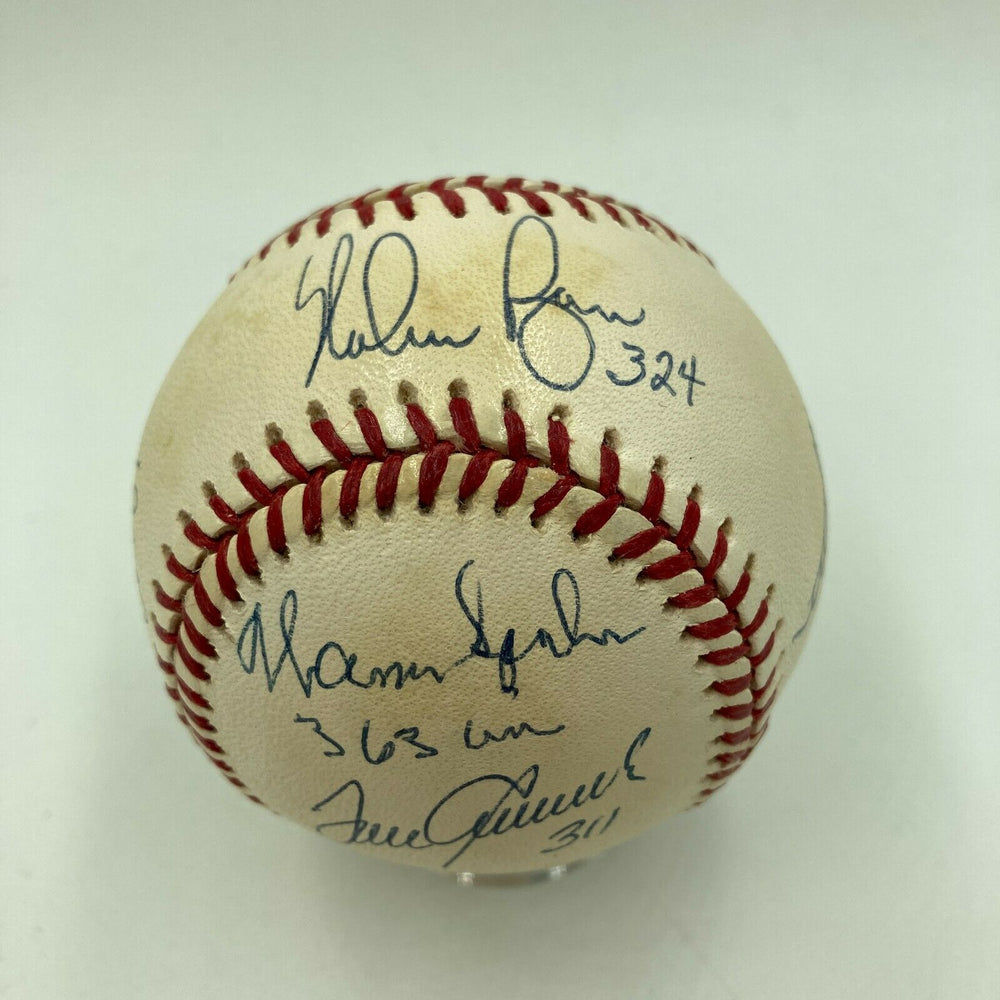Nolan Ryan Tom Seaver Roger Clemens 300 Win Club Signed Inscribed Baseball JSA