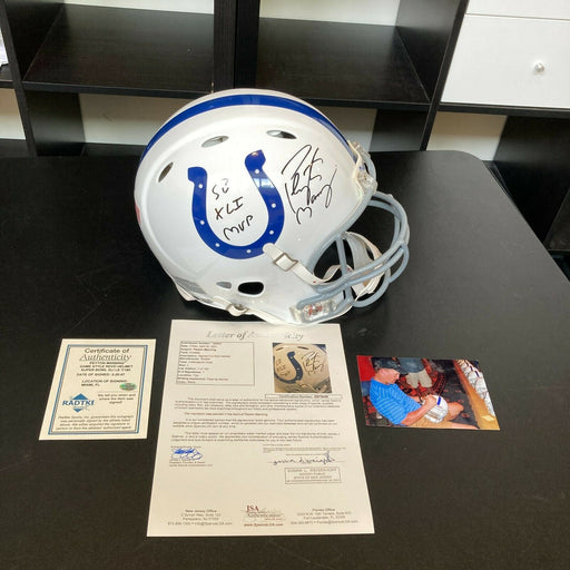 Peyton Manning "SB XLI MVP" Signed Authentic Indianapolis Colts Game Helmet JSA