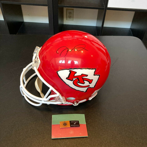 Joe Montana Signed Authentic Kansas City Chiefs Full Size Game Helmet UDA COA
