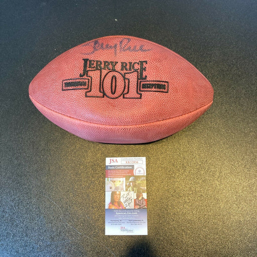 Jerry Rice 101 Touchdowns Signed NFL Special Edition Game Football With JSA COA