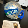 1990 Seattle Seahawks Team Signed Full Size Helmet 30+ Signatures With JSA COA