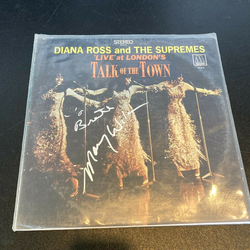 Mary Wilson Signed Autographed Vintage LP Record