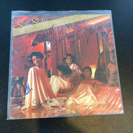 Sister Sledge Group Band Signed Autographed Vintage LP Record