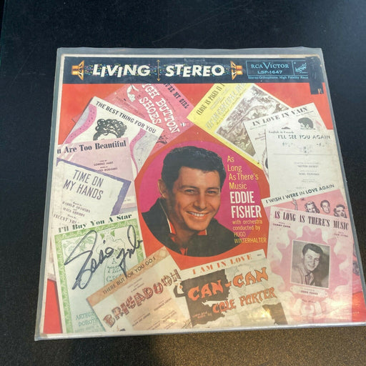 Eddie Fisher Signed Autographed Vintage LP Record