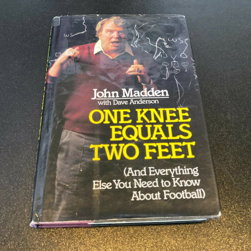 John Madden One Knee Equals Two Feet Signed Autographed Book