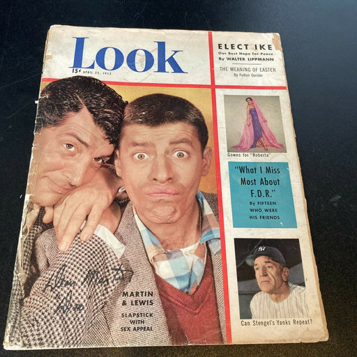 Dean Martin Signed Autographed 1952 Look Magazine