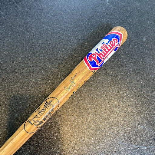 1993 Philadelphia Phillies Multi Signed Mini Baseball Bat Daulton Williams