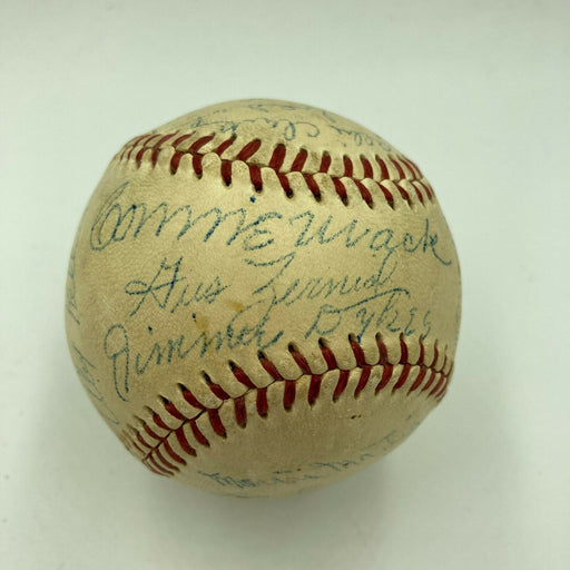 Connie Mack 1950's Philadelphia Athletics Team Signed Baseball With JSA COA