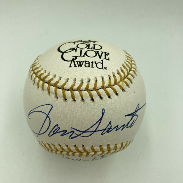 Mint Ron Santo 1964-1968 Signed Rawlings Official Gold Glove Baseball JSA COA