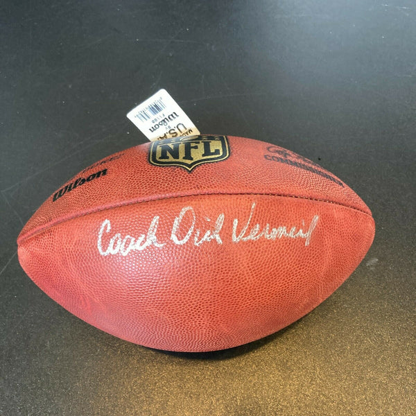 Coach Dick Vermeil Signed Wilson Official NFL Football PSA DNA Sticker Eagles