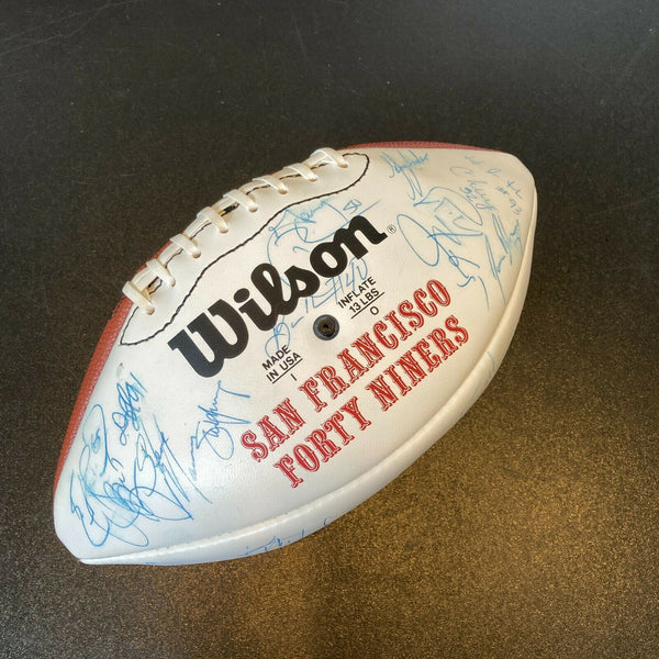 1997 San Francisco 49ers Team Signed Wilson Football With Jerry Rice