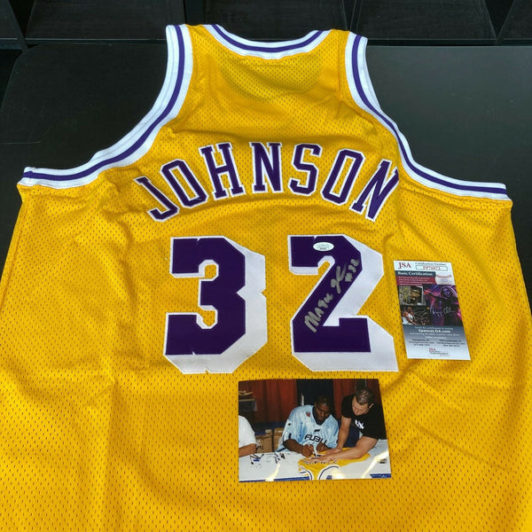 Magic Johnson Signed 1979-80 Authentic Los Angeles Lakers Game Jersey JSA COA