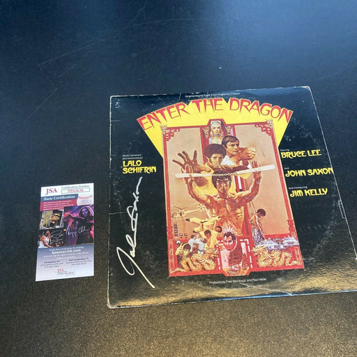 John Saxon Signed Autographed Enter The Dragon LP Record With JSA COA