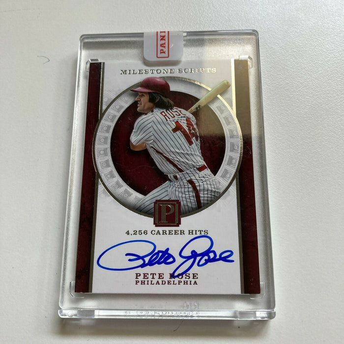 2016 Panini Pete Rose #18/99 Signed Autographed Baseball Card Auto