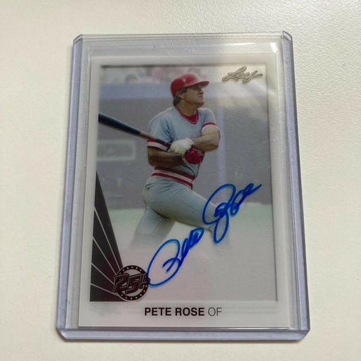 2015 Leaf Pete Rose Auto Signed Autographed Baseball Card