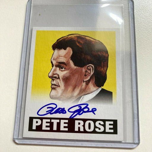 2012 Leaf Wrestling Pete Rose #4/25 Auto Signed Autographed Baseball Card