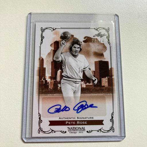 2013 Leaf National Convention Pete Rose Auto #5/20 Signed Baseball Card