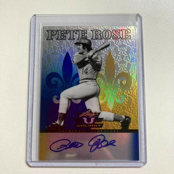 2012 Leaf Valiant Pete Rose Auto #16/25 Signed Autographed Baseball Card