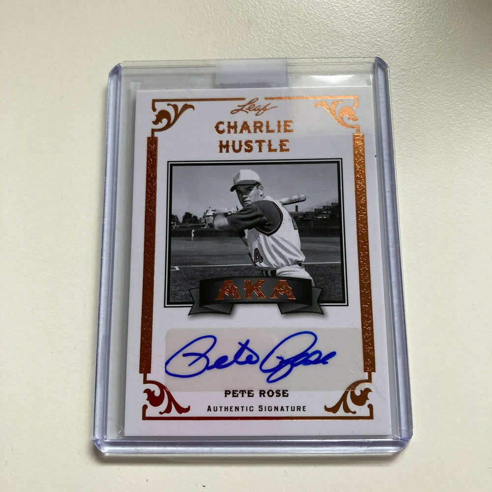 2012 Leaf Pete Rose Auto Signed Autographed Baseball Card