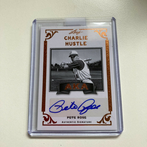2012 Leaf Pete Rose Auto Signed Autographed Baseball Card