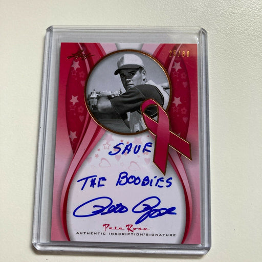 2013 Leaf Pete Rose Save Second Base Auto #25/60 Signed Baseball Card