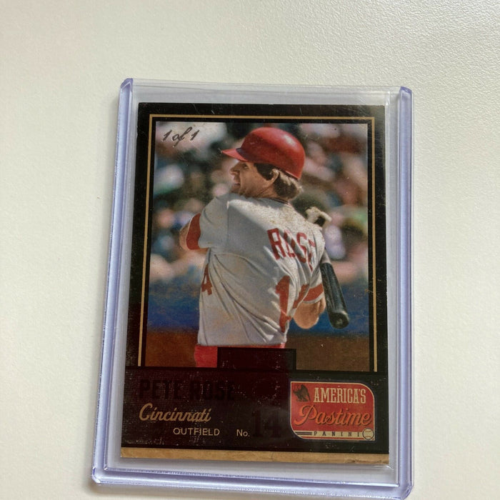 2013 Panini America's Pastime Pete Rose #1/1 True One Of One RARE