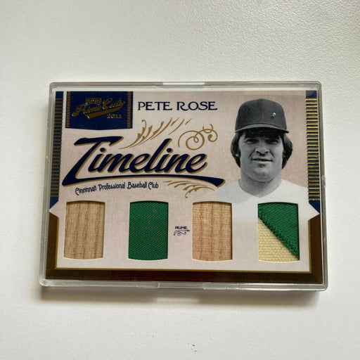 2011 Playoff Prime Cuts #1/1 Pete Rose Game Used Jersey Patch Card One Of One